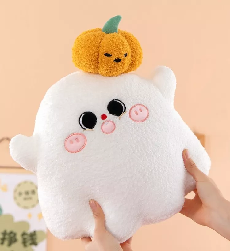 White Ghost Stretched Halloween Plush Toys